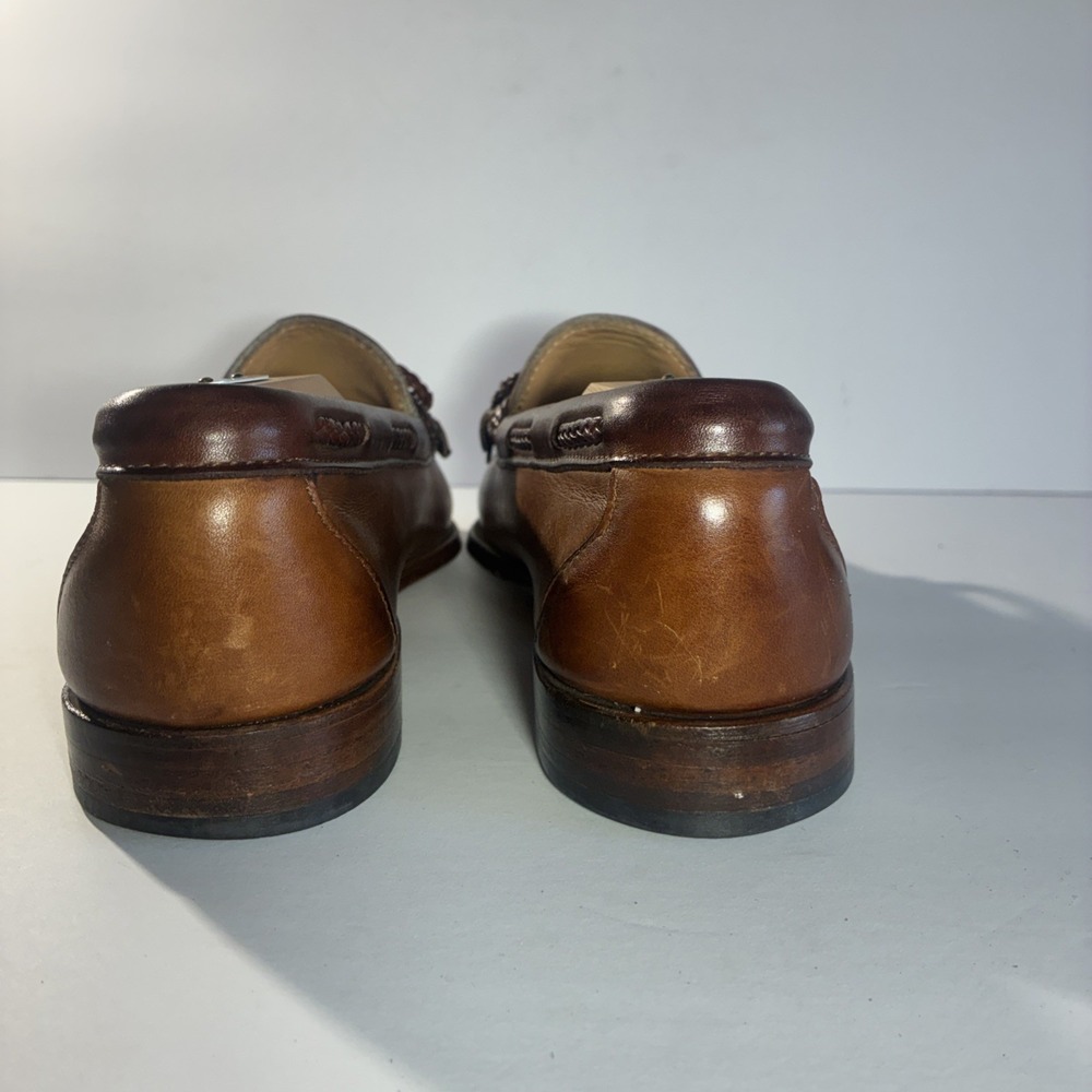 Allen Edmonds Woodstock Kiltie Slip On Loafer Brown Dress Shoes Size 8.5C USA - Picture 5 of 15